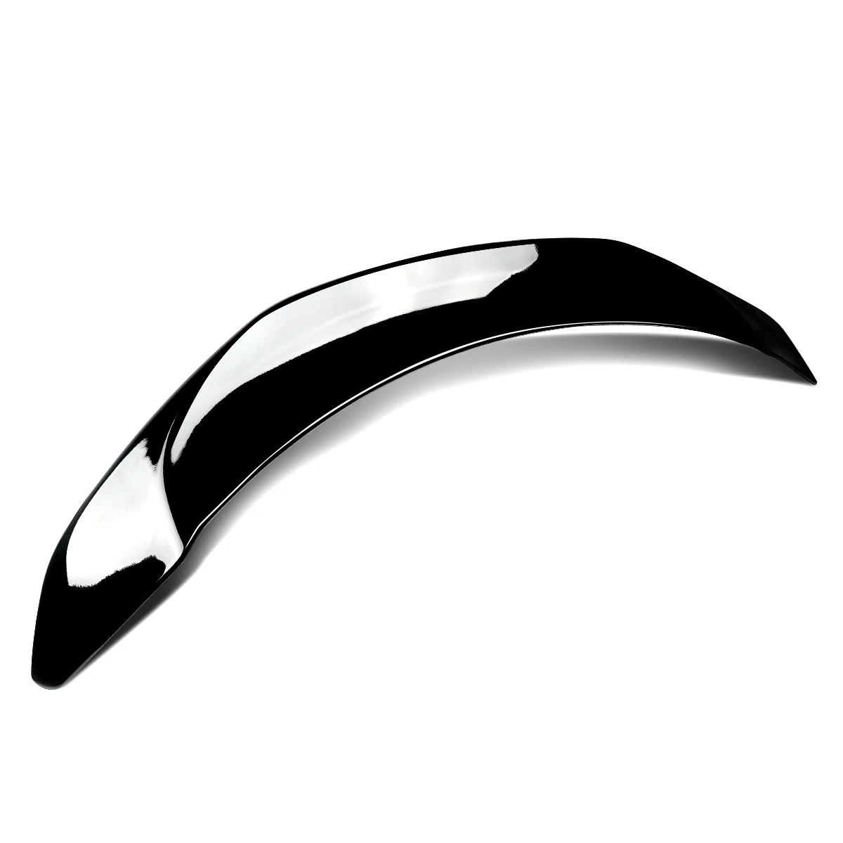 Rear Lip Spoiler For 2017-2022 Tesla Model 3 V Style Ducktail Spoiler Rear Trunk Spoiler Wings Golss Black & Carbon Fiber Look - Image 3