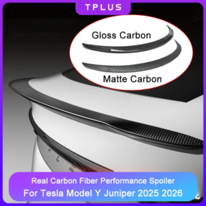 For Tesla Model Y Juniper Spoiler Real Carbon Fiber Performance Version Rear Trunk Wing Modification 2025 2026 Car Accessories