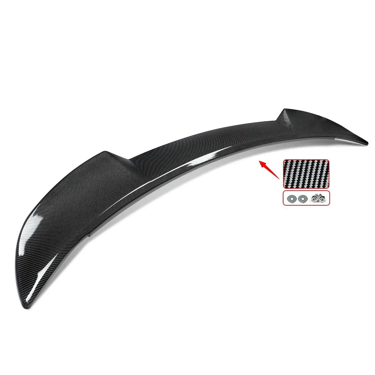 Rear Trunk Spoiler Wing Lip Carbon Look For Dodge Charger SRT SXT GT RT 2015-2022 - Image 3