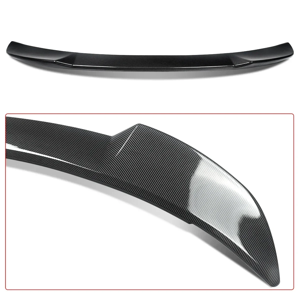 Rear Trunk Spoiler Wing Lip Carbon Look For Dodge Charger SRT SXT GT RT 2015-2022 - Image 6