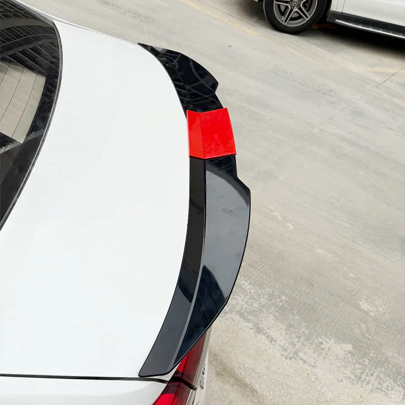 New Style Universal 3pcs Sedan Rear Trunk Tail Rear Wing Spoiler 117-127cm Adjustable DIY Refit Boot Wings Spoiler Car Accessory - Image 4