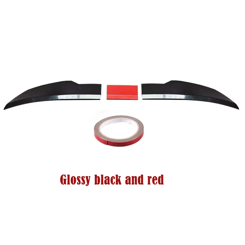 Glossy black and red