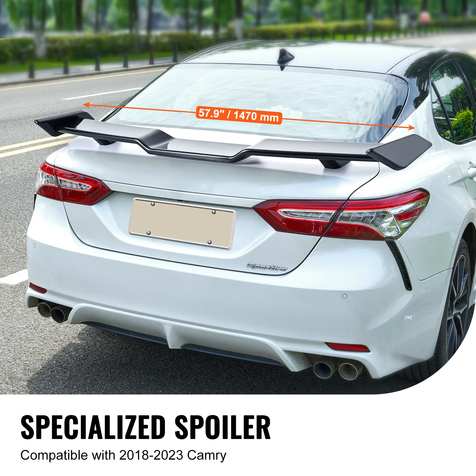 SucceBuy GT Wing Car Spoiler Compatible with 2018-2023 Camry High Strength ABS Material Baking Paint Car Rear Spoiler Wing - Image 2