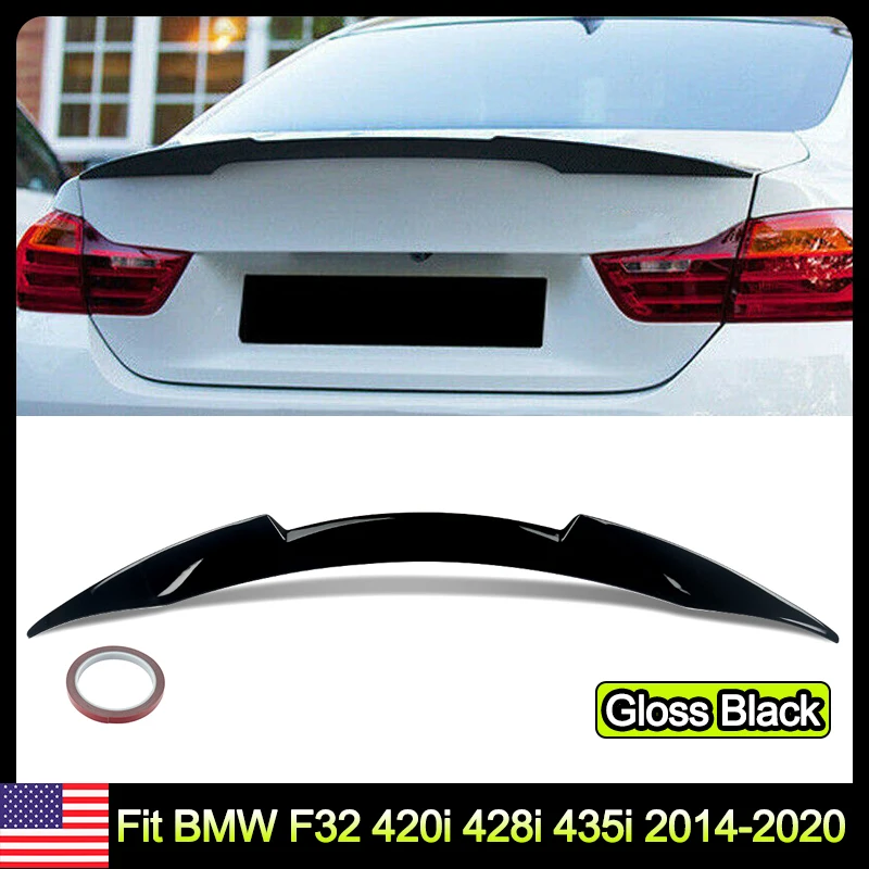 Rear Bumper Lip Roof Trunk Spoiler for BMW 4 Series F32 Coupe 2014 2015 2016 2017 2018-2020 430i 440i 420i Spoiler Kit Wing Tail