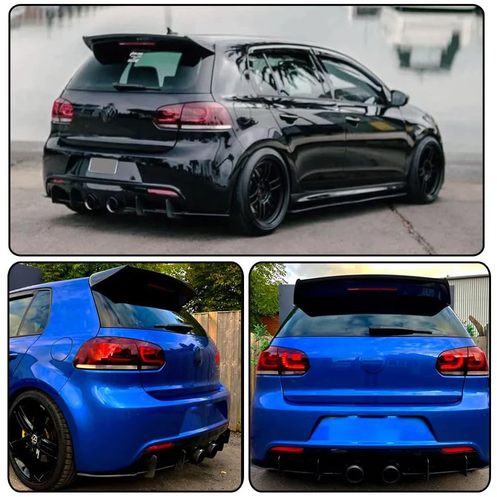 Rear Roof Spoiler Wing For VW Golf 6 MK6 GTI GTD R20 2008-2013 Car Rear Trunk Roof Spoiler Lip Tail Wing Lid Car Bodykit Tuning - Image 4