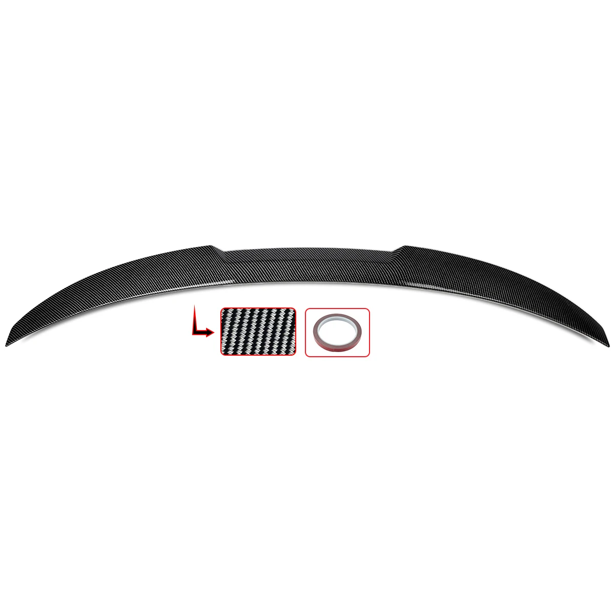 Rear Tail Wings For 2021-2024 BMW G26 430i Gran Coupe i4 M4 Style Highkick Trunk Spoiler Carbon Fiber Look Magickit - Image 3