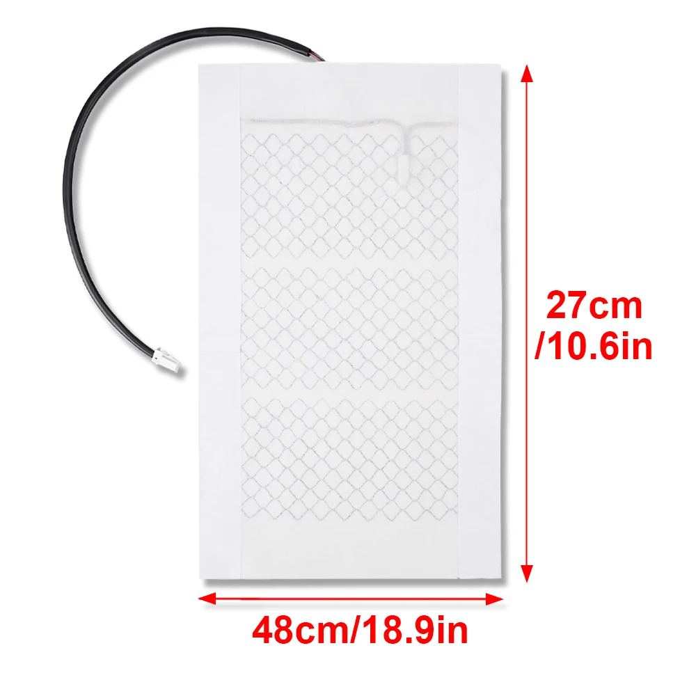 2Pcs/4Pcs 12V Carbon Fiber Car Seat Heating Pad Car Universal Winter Can Be Cut Seat Heating Pad Size 48*27Cm - Image 5