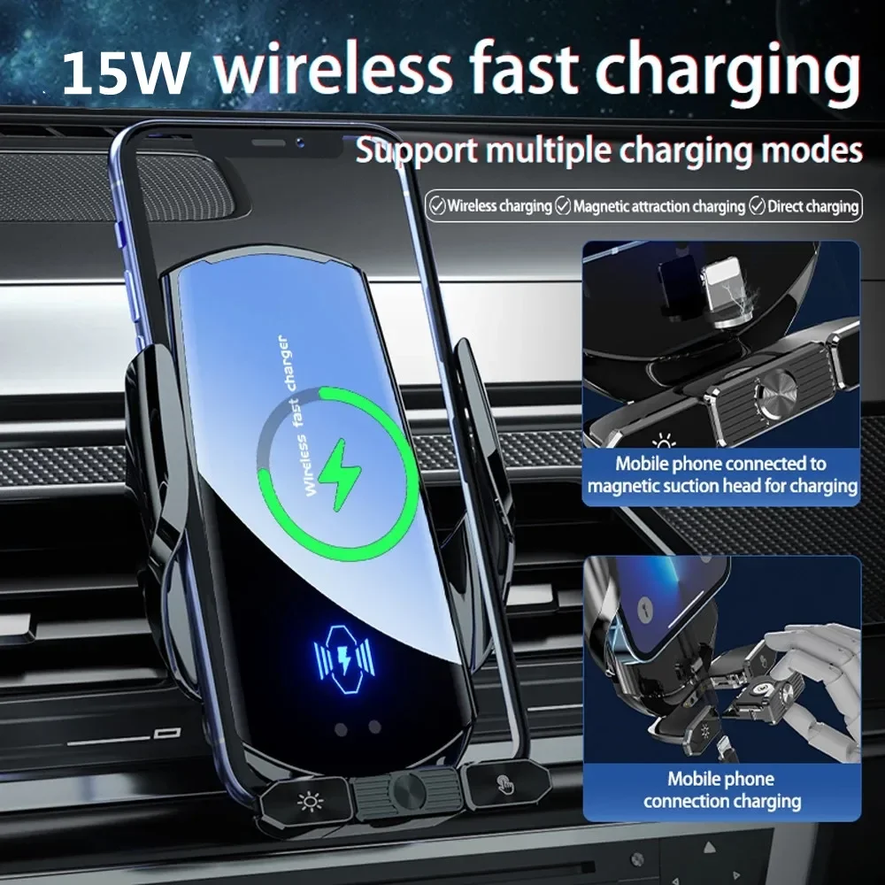Wireless Charger Car Phone Holder - Image 4