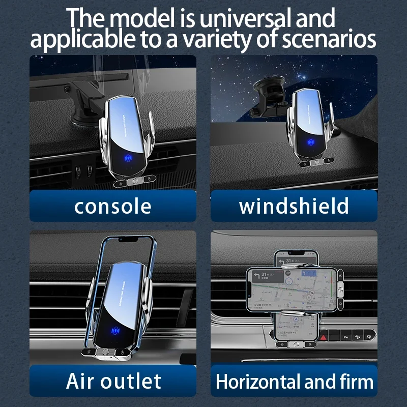 Wireless Charger Car Phone Holder - Image 3