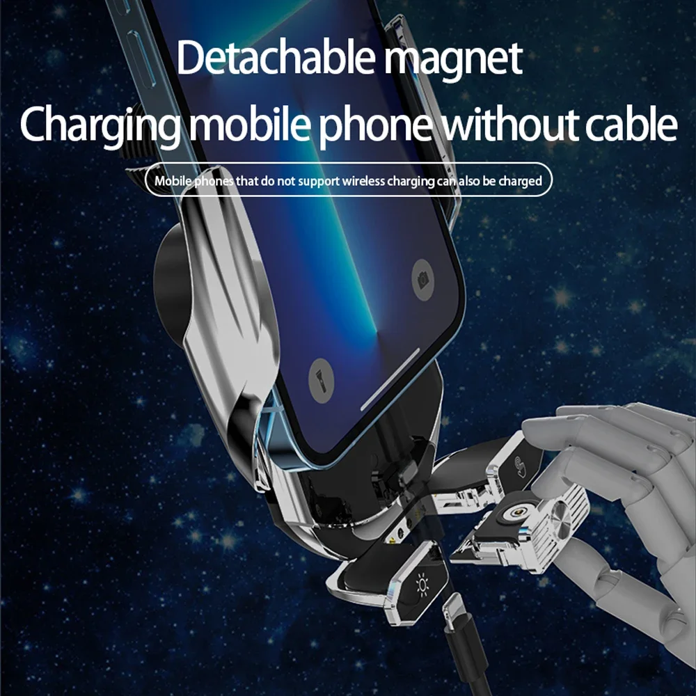 Wireless Charger Car Phone Holder - Image 5