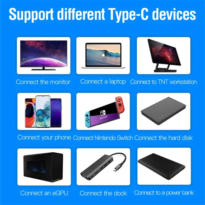 Thunder-bolt 4 USB C to Type C Cable USB4 40Gbps - Image 6