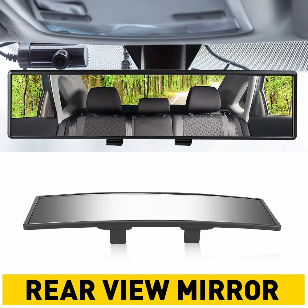 240mm Convex Rear View Mirror - Universal Clip-On Anti-Glare