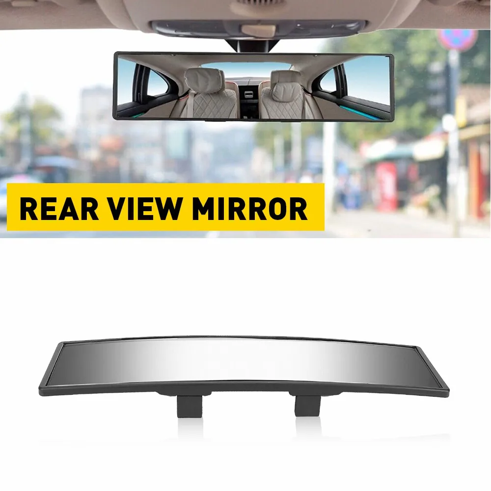 240mm Convex Rear View Mirror - Universal Clip-On Anti-Glare - Image 4