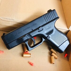 Continuous Firing Mini G26 Pistol - Soft Bullet Shell Throwing Blaster