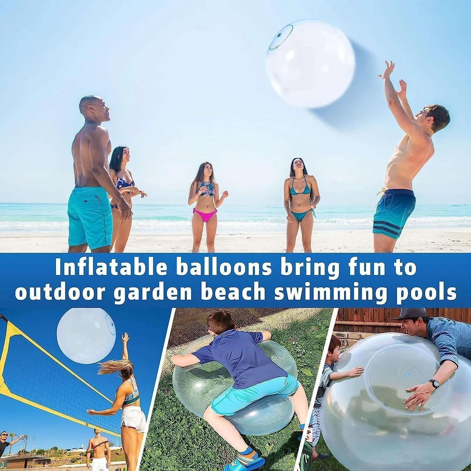 Super Magic Bubble Balls - Inflatable Transparent Water Walking Balls - Image 5