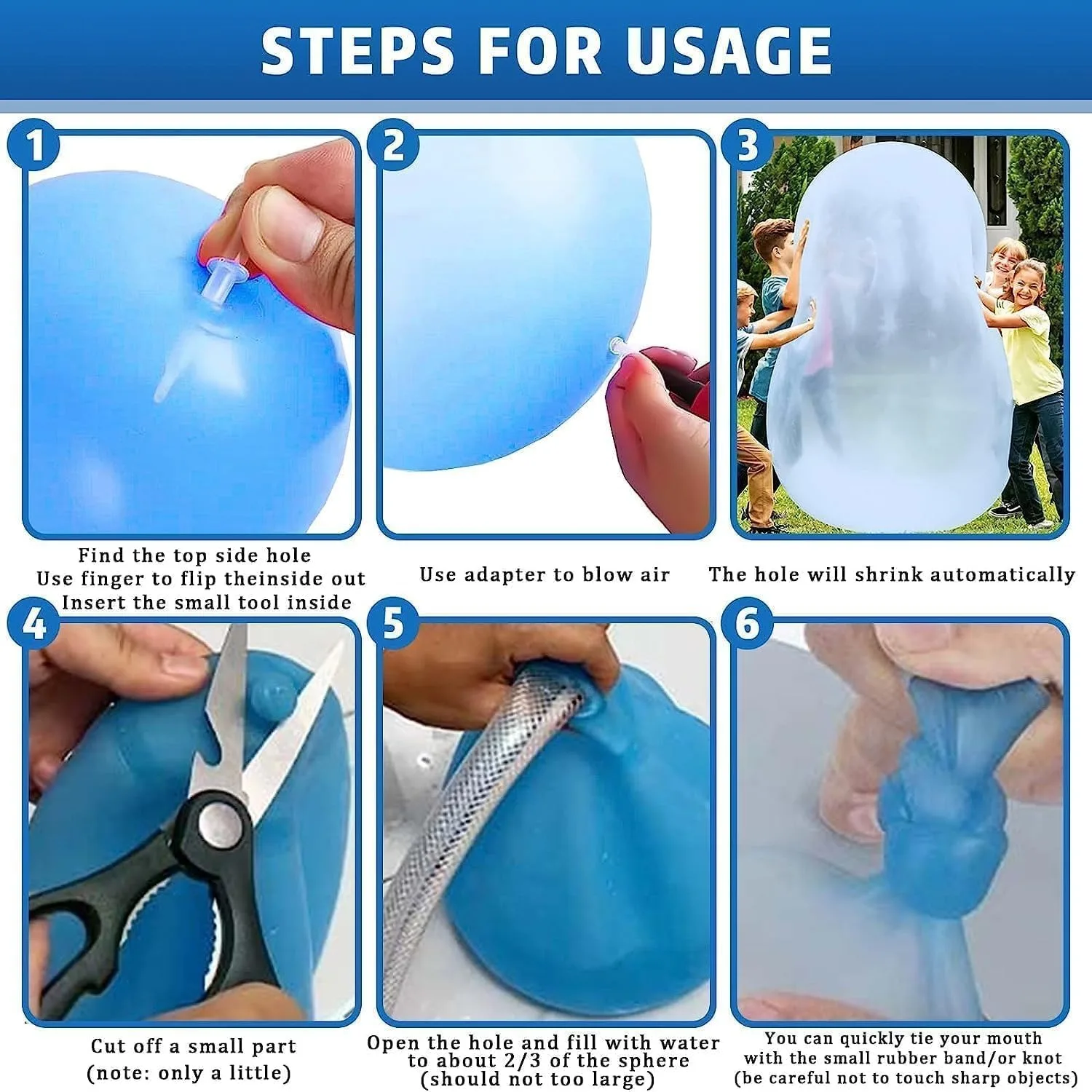 Super Magic Bubble Balls - Inflatable Transparent Water Walking Balls - Image 3