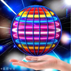 Flying Spinner Cosmic Globe - Hand-Controlled LED 360° Hover Ball Toy