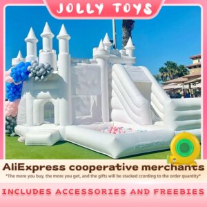 Indoor & Outdoor Inflatable Castle with Slide + Blower