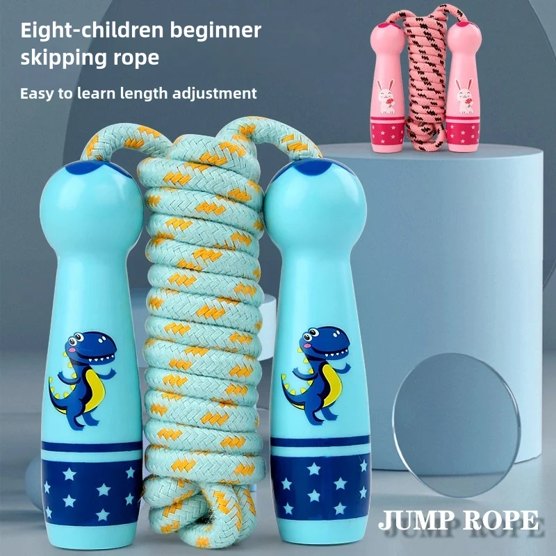 Children's Adjustable Cotton Jump Rope - Cartoon Skipping Toy for Fitness - Image 3