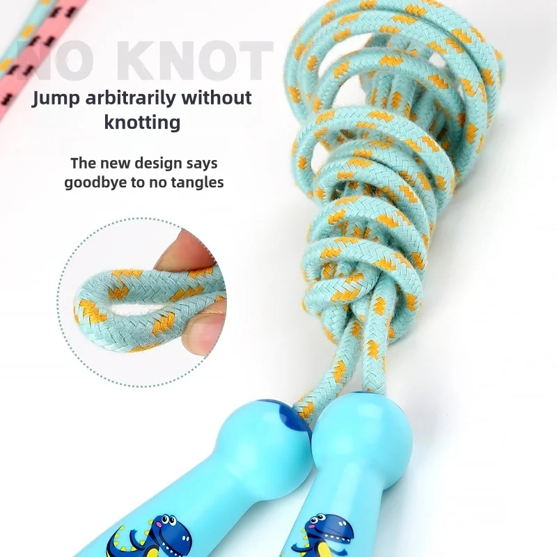 Children's Adjustable Cotton Jump Rope - Cartoon Skipping Toy for Fitness - Image 6
