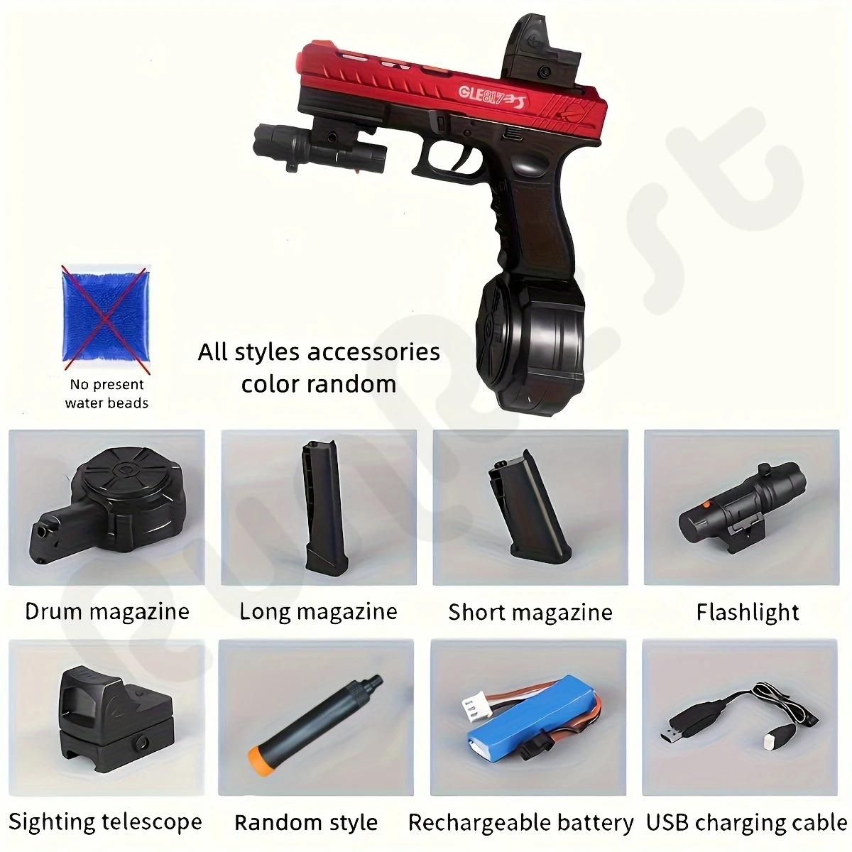 Electric Orbeez Blaster Gun - Rechargeable Splatter Ball Pistol for Outdoor Fun - Image 2