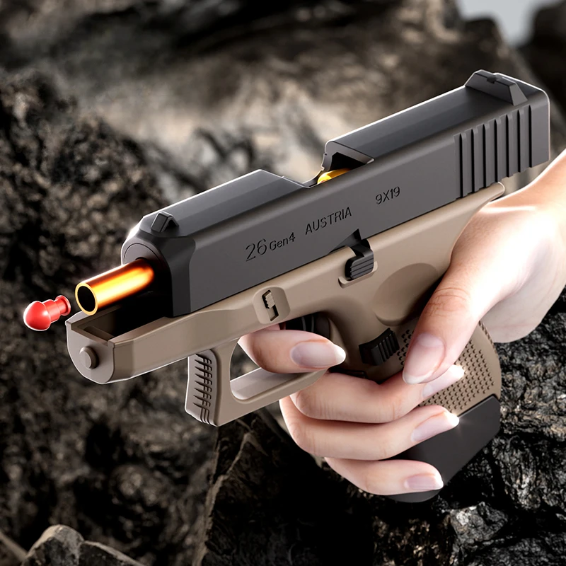 Mini G26 Continuous Firing Pistol - Soft Bullet Shell Throwing Blaster - Image 4