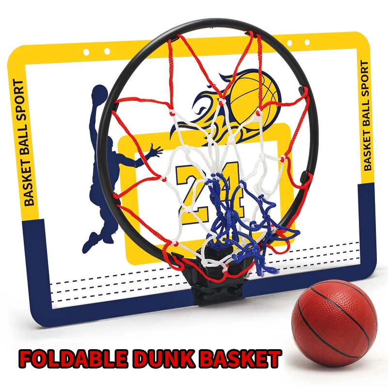 Foldable Wall-Mounted Basketball Hoop - Kids' Silent Slam Station - Image 4