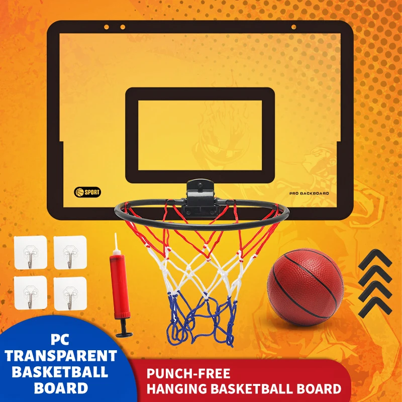Foldable Wall-Mounted Basketball Hoop - Kids' Silent Slam Station