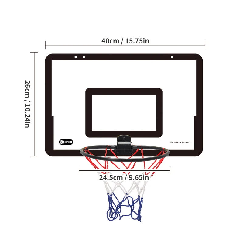 Foldable Wall-Mounted Basketball Hoop - Kids' Silent Slam Station - Image 6