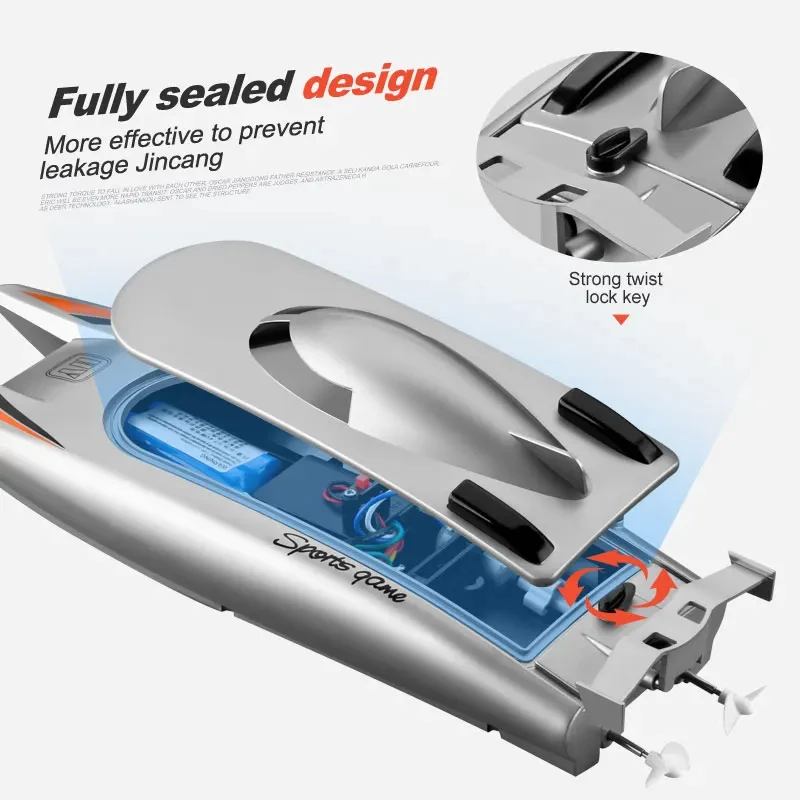 805 RC High-Speed Racing Boat - 2.4G Waterproof Speedboat - Image 6