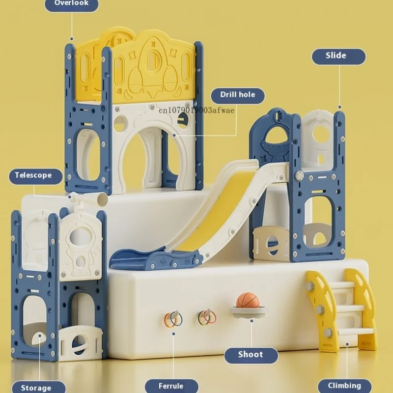 3-in-1 Toddler Slide & Swing Playset - Indoor/Outdoor Multifunction Climber - Image 4