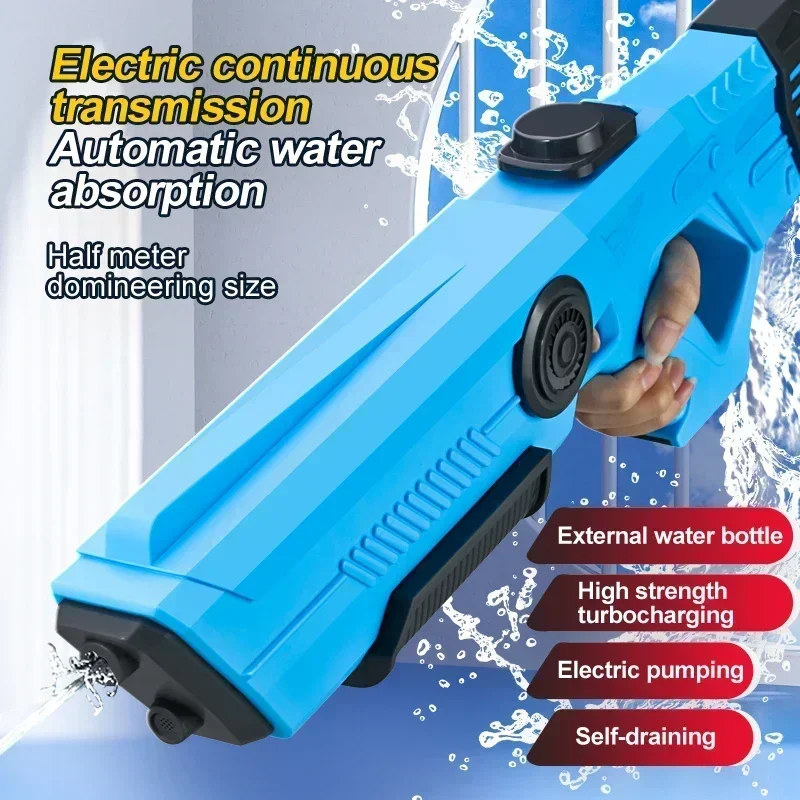 Electric Automatic Water Storage Gun - Portable Summer Spray Blaster - Image 4