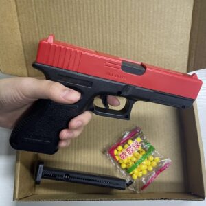 G17 Soft Bullet Airsoft Pistol - Manual Glock Toy Gun with Laser