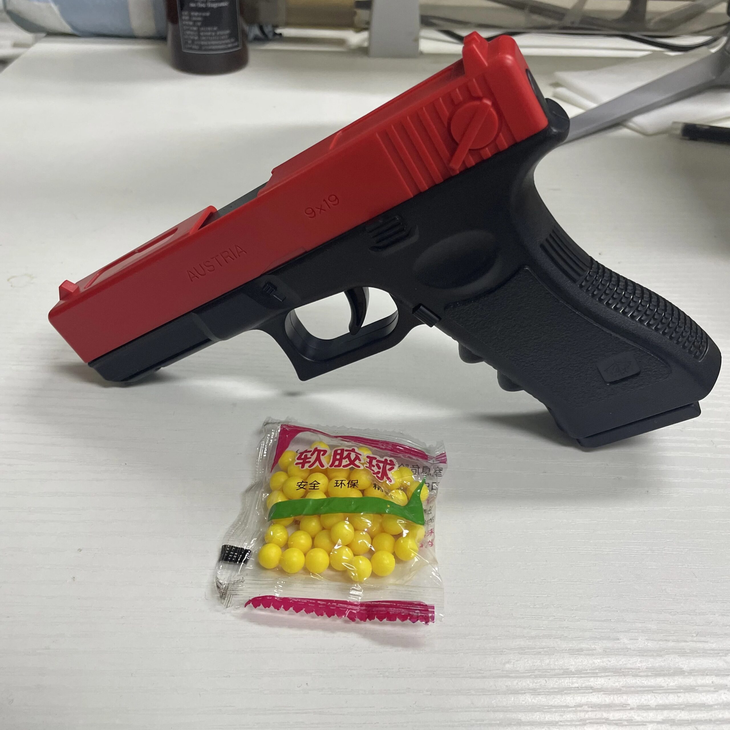 G17 Soft Bullet Airsoft Pistol - Manual Glock Toy Gun with Laser - Image 3