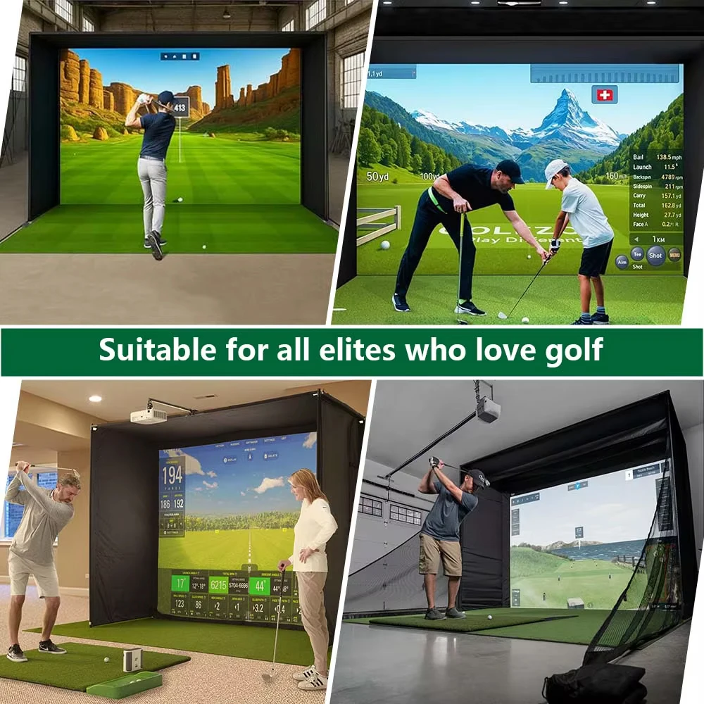 13ft Inflatable Golf Simulator Enclosure - Portable Practice Tent - Image 6