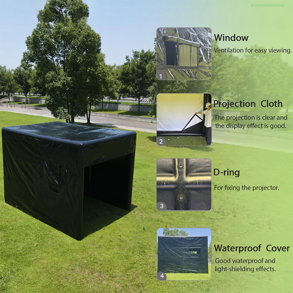 13ft Inflatable Golf Simulator Enclosure - Portable Practice Tent - Image 5