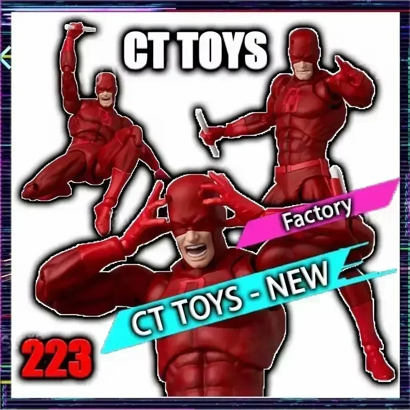 MAFEX Daredevil Comic Ver. Figure - Marvel Red Devil Action Statue - Image 2