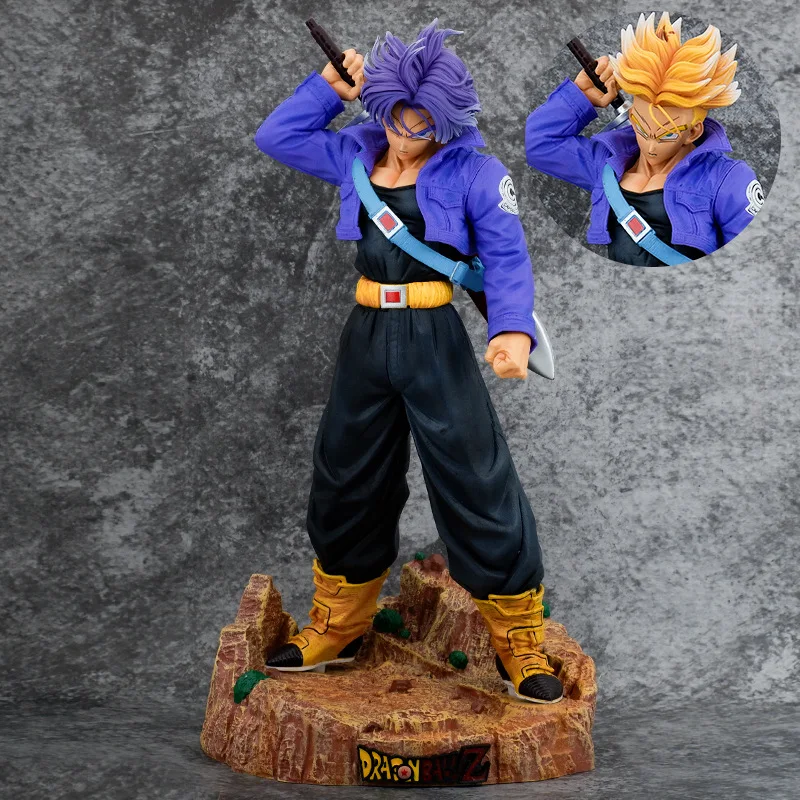 23cm Dragon Ball Z Super Saiyan Trunks Figure - Anime PVC Statue - Image 2
