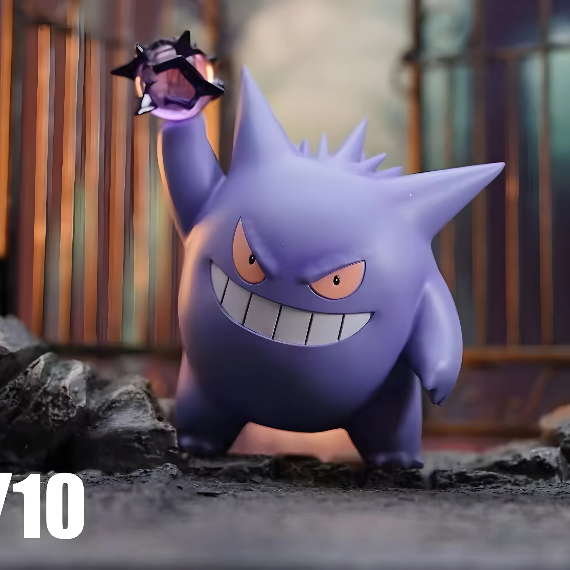 Pokémon Gengar Mini Figure - Japanese Anime Action Toy