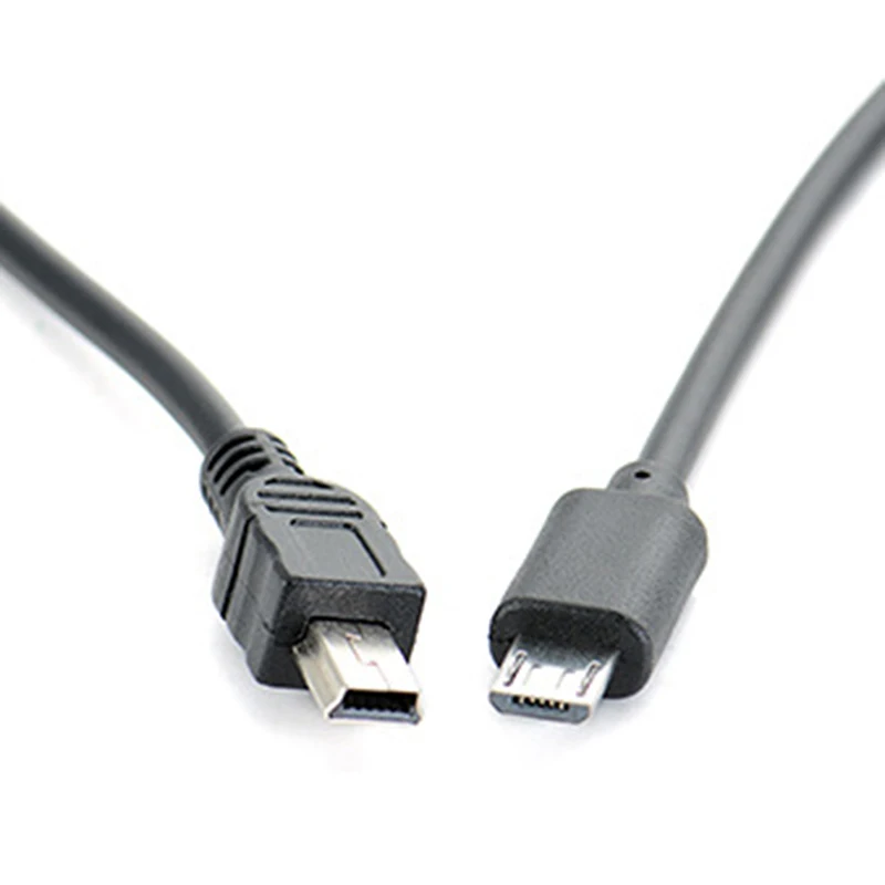 Micro USB Male To Mini USB Male Data Adapter Converter Cable Cord - Image 3