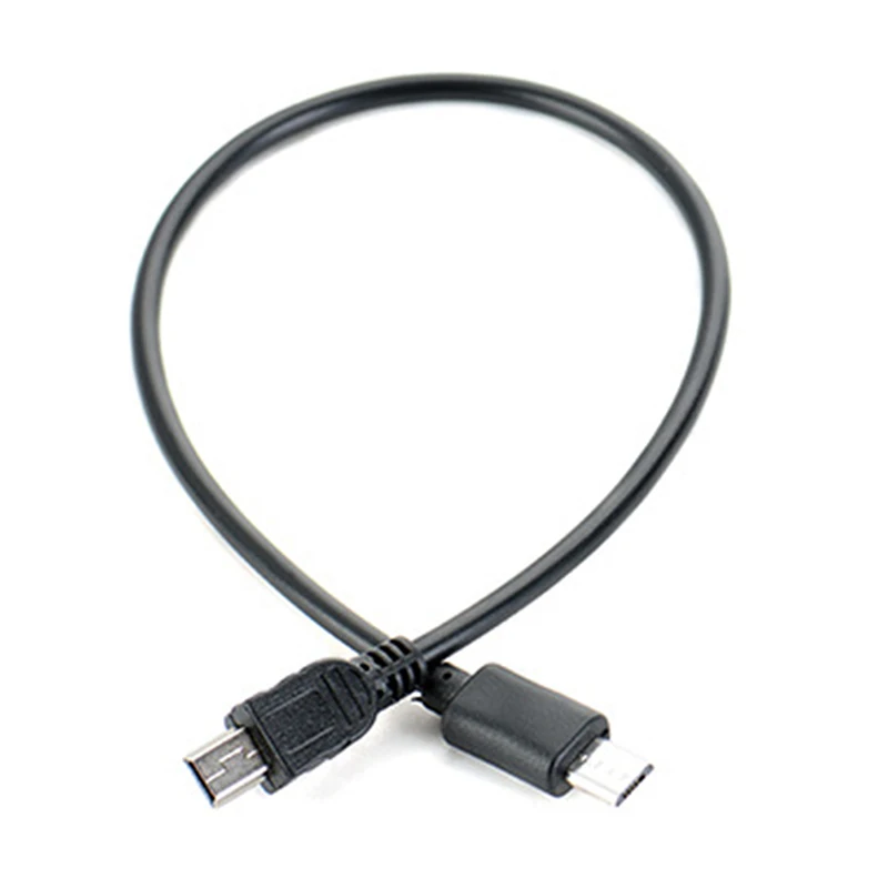 Micro USB Male To Mini USB Male Data Adapter Converter Cable Cord - Image 2