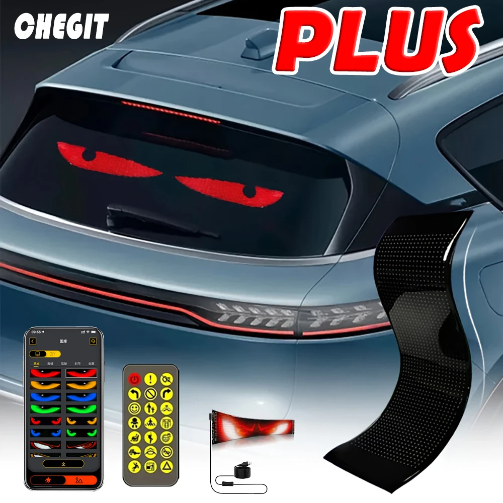 Demon Eyes Car LED Logo Matrix Pixel Panel