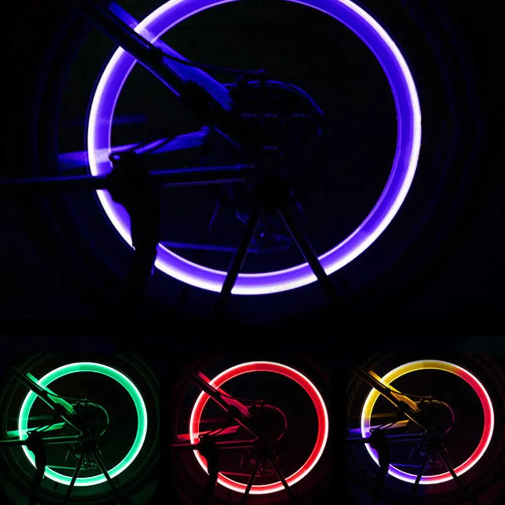 2pcs Luminous Tire Valve Cover Universal Led Waterproof Light - Image 5