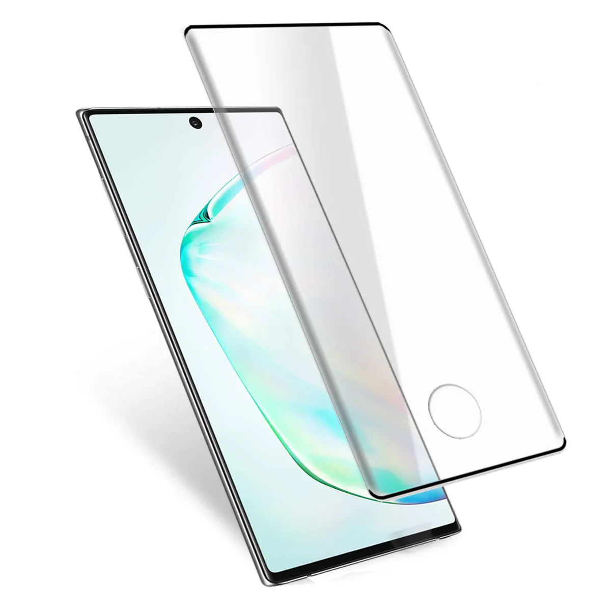 For Samsung Galaxy Note 10/Note10+/Note 10 Plus 5G Case Friendly Full Coverage Clear Tempered Glass Screen Protectors 2-Pack - Image 2