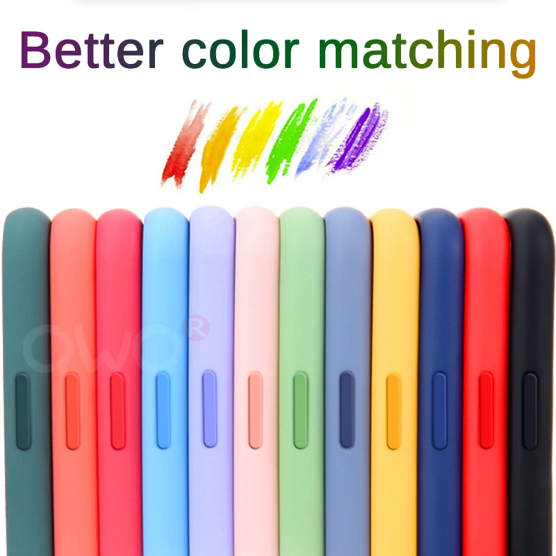 Original Liquid Silicone Case For Samsung Galaxy S8 S9 S10 S20 S21 S22 Plus Note 20 Ultra 10 A51 A50 A71 A70 A12 A20 A40 Cover - Image 5