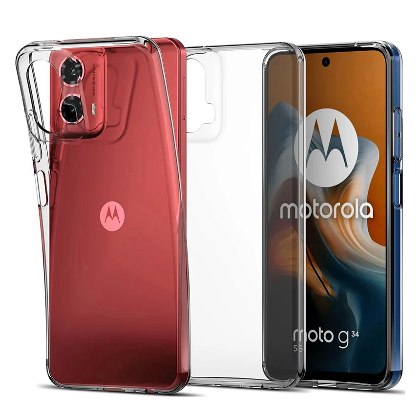 Ultra Thin Silicone Soft Clear Case For Motorola Edge 50 40 30 20 Pro Lite G24 G54 G84 G53 G73 G13 G62 G52 G42 Transparent Cover