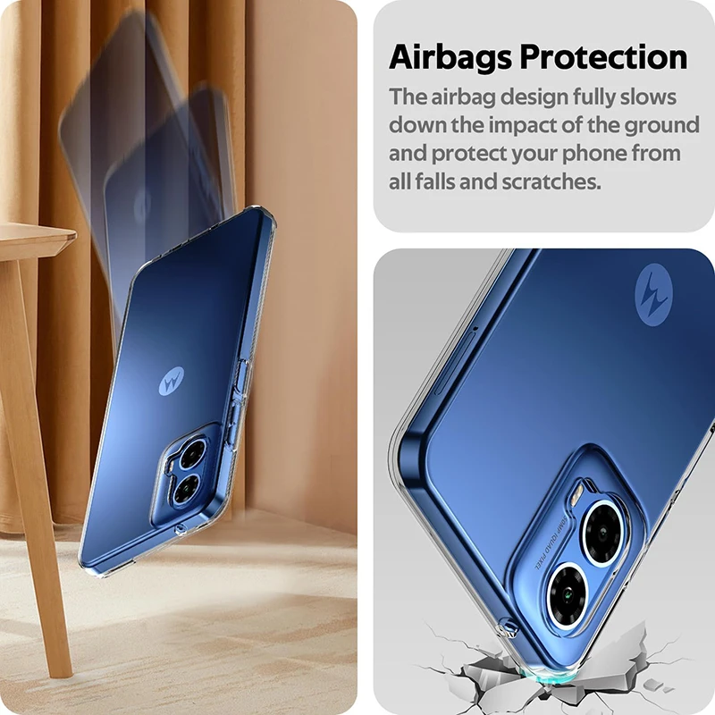 Ultra Thin Silicone Soft Clear Case For Motorola Edge 50 40 30 20 Pro Lite G24 G54 G84 G53 G73 G13 G62 G52 G42 Transparent Cover - Image 5