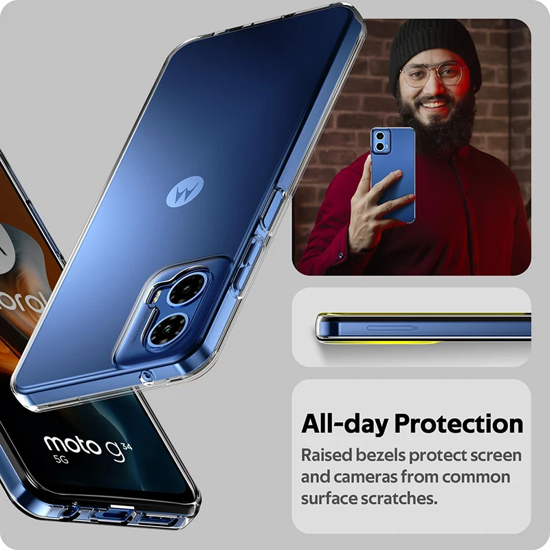 Ultra Thin Silicone Soft Clear Case For Motorola Edge 50 40 30 20 Pro Lite G24 G54 G84 G53 G73 G13 G62 G52 G42 Transparent Cover - Image 4
