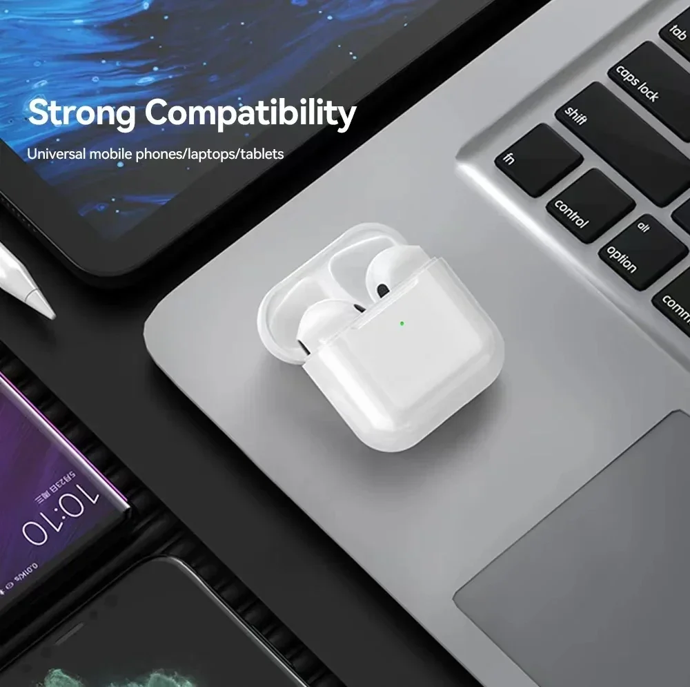 Pro 4 TWS Wireless Headphones Fone Bluetooth Earphones In Ear Earbuds Pro4 Headset - Image 4