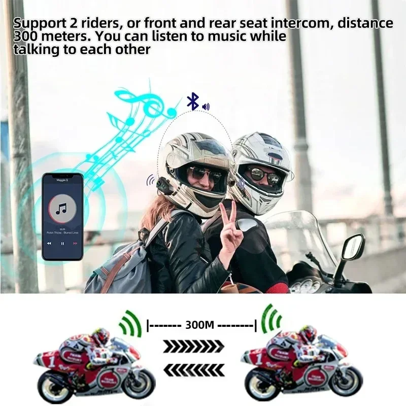 Motorcycle Helmet Bluetooth Headset - Image 3